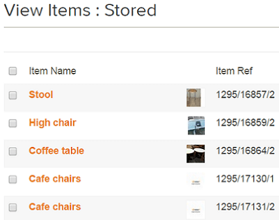 Loan out stored items